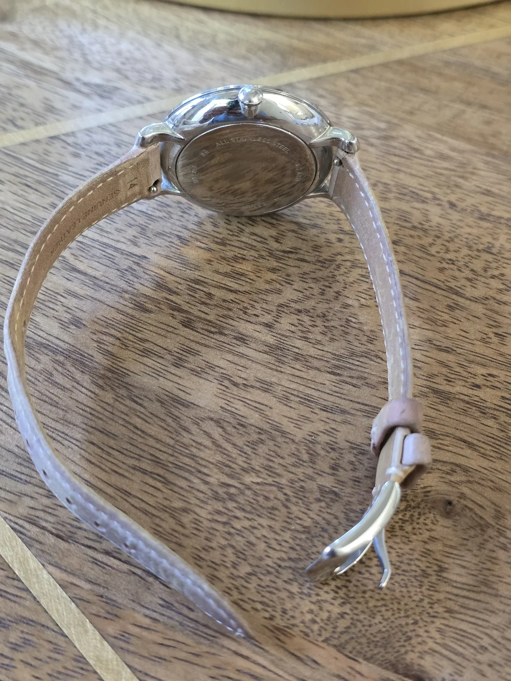 Fossil Nude Pink Leather Strap Watch